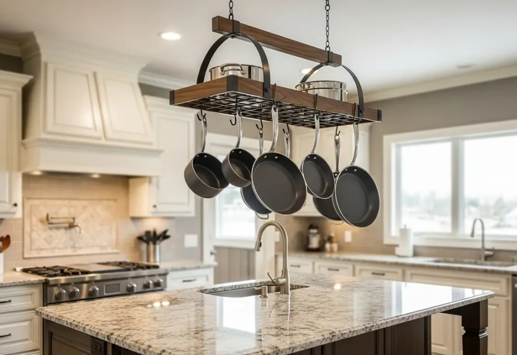 10 Ide Brilliant: Rak Dapur Gantung untuk Tampil Rapi & Hemat Ruang rak dapur gantung