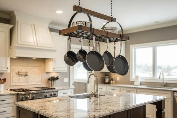 10 Ide Brilliant: Rak Dapur Gantung untuk Tampil Rapi & Hemat Ruang rak dapur gantung